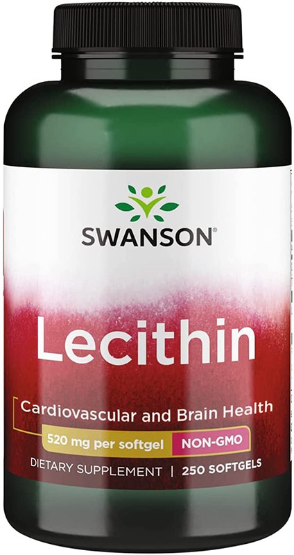 Swanson Lecithin - Non-Gmo 520 mg, 250 капс.